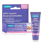 Lansinoh HPA Lanolin Brustwarzensalbe, 100% natürlich - beruhigt & schützt beanspruchte Brustwarzen - Dermatest'sehr gut', 10 ml