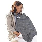 Stillschal Stilltuch für Unterwegs Sichtschutz beim Stillen - Schürzenähnlicher verstärkter Still-Schal - Mutter Kind Schal mit Aufbewahrungstasche